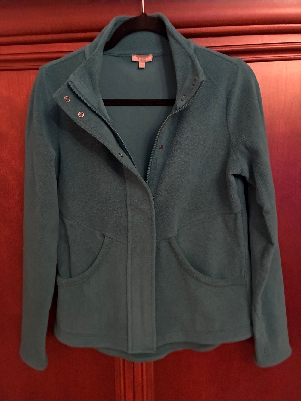 Talbots Women's Teal Teddy Fleece Jacket - Lightweight Cozy Layer